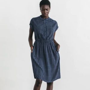 Lorane windowpane rayon dress from Bridge & Burn — timeless